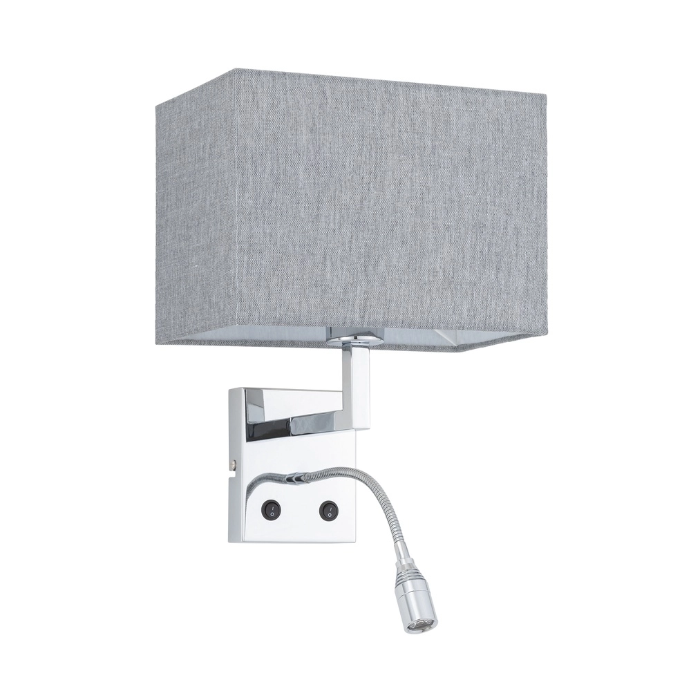 Lampe de chevet Hotel Mood Led 26 cm gris