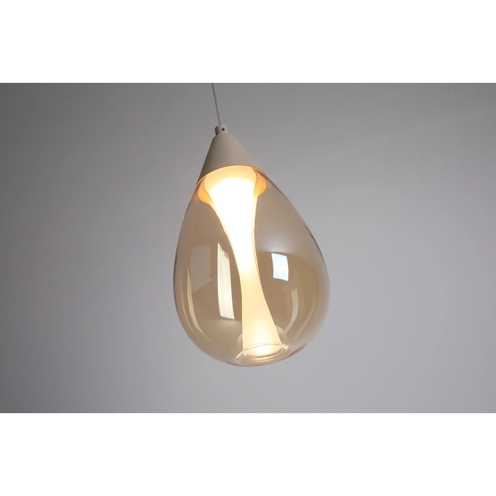 Lampe pendante de conception Pear seulement brun sable Searchlight 5,05342E+12