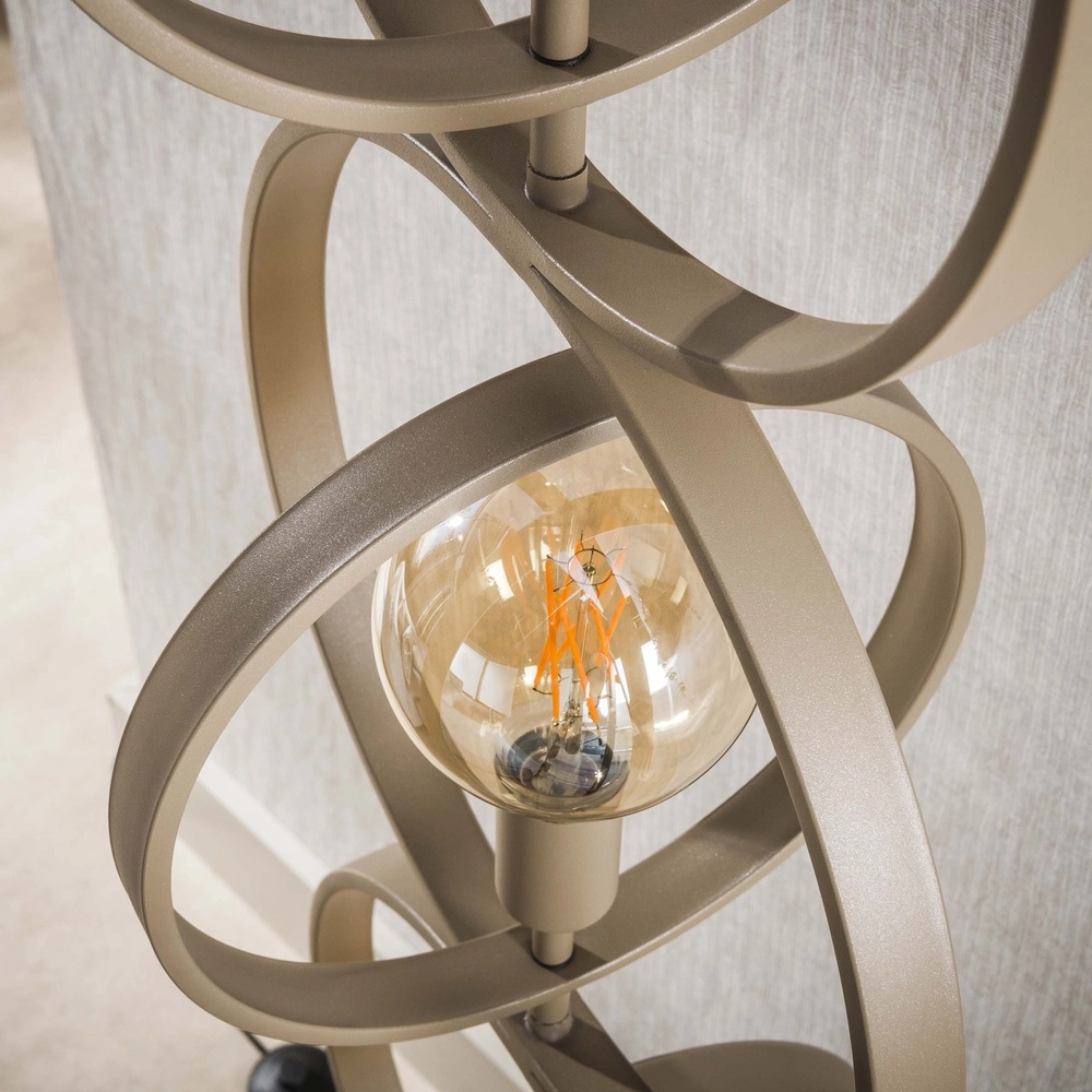Lampe de pied à sable à 4 lumières Turn E27 - Ø 40cm Lyora 8716803513099