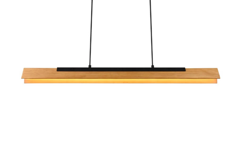 Lampe suspendue de bureau en bois Kerala Trio 4017807542455