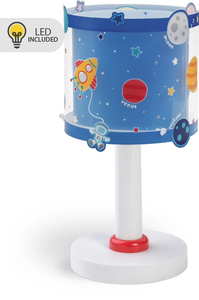 Lampe de table Planets bleu pour chambre d’enfant Dalber 8420406002231