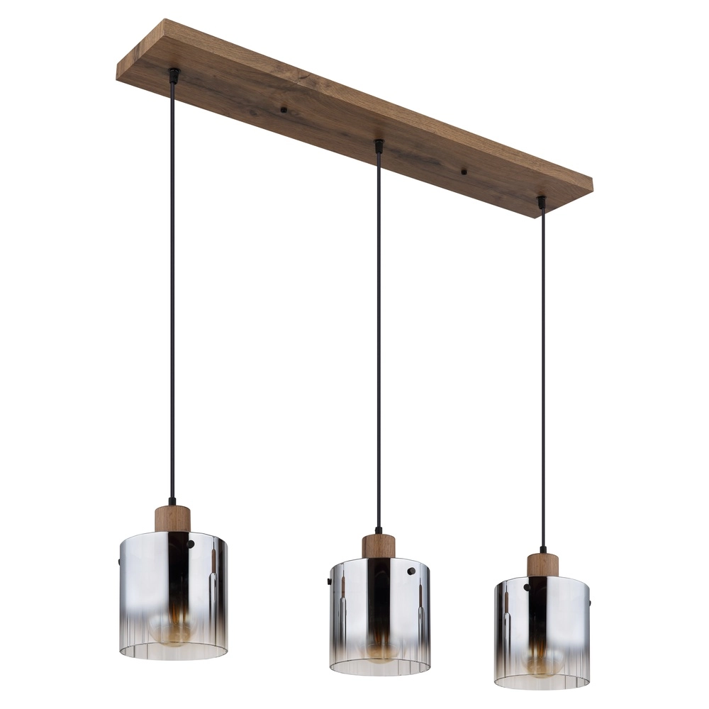 Lampe suspendue Underwood Bois à 3 lumières Globo 9007371475049