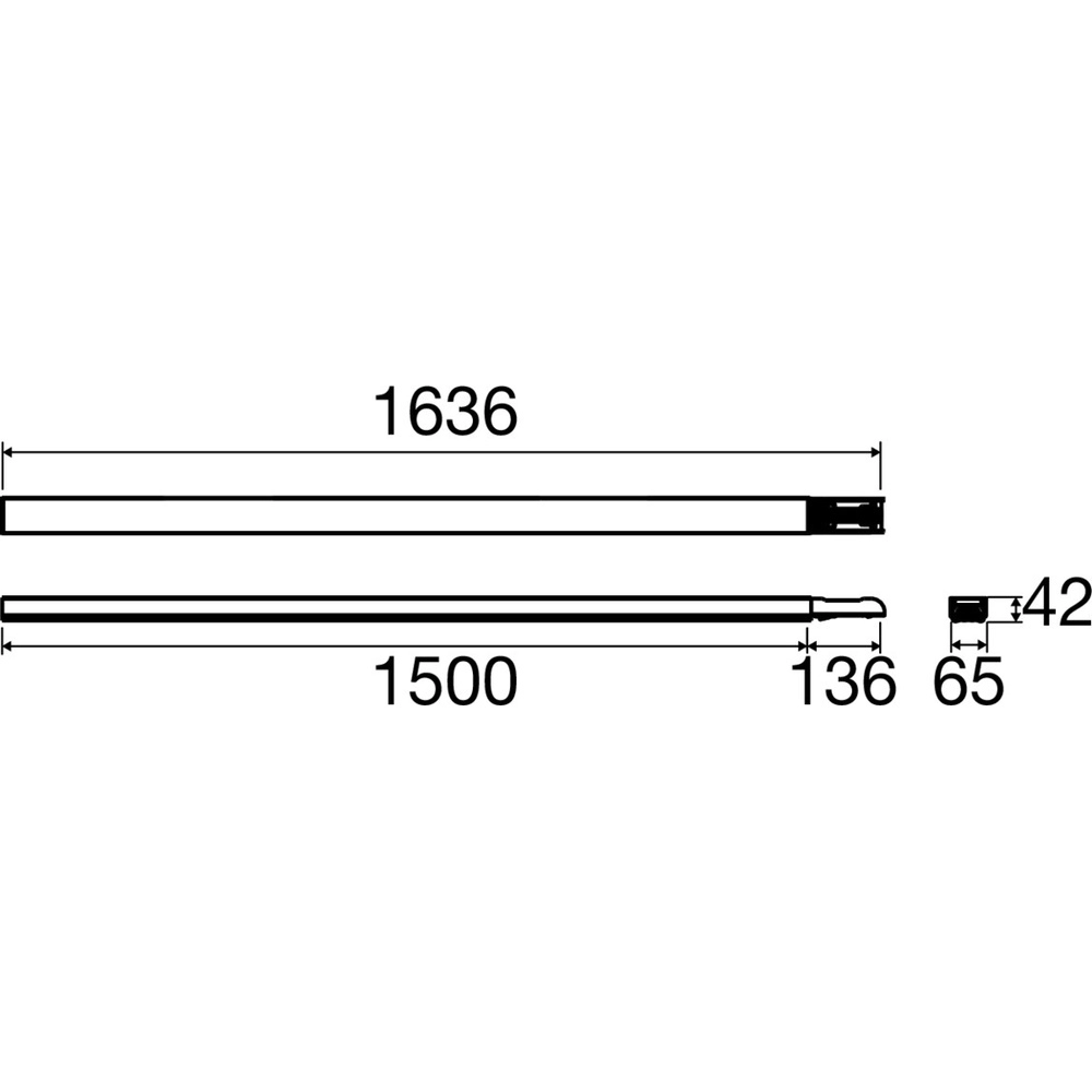 Profil de connexion Easylight 150cm blanc 7 pôles SLV 4024163305884