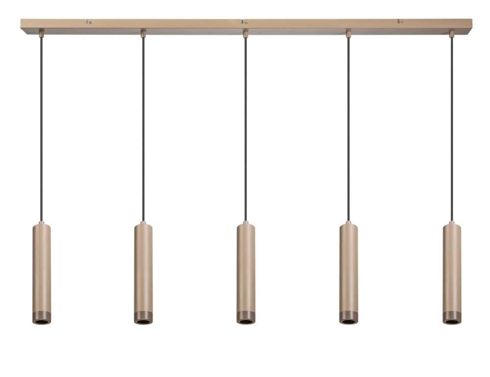 Lampe suspendue couleur sable Miller Sand 5 lumières Lampe suspendue couleur sable Miller Sand 5 lumières