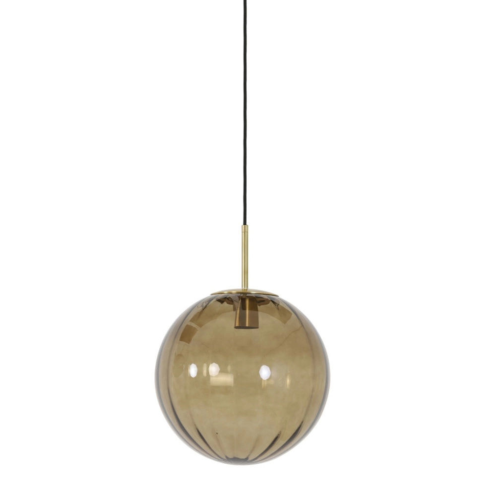 Lampe suspendue Magdala Ø 30 cm d’ambre Light & Living 8717807636272