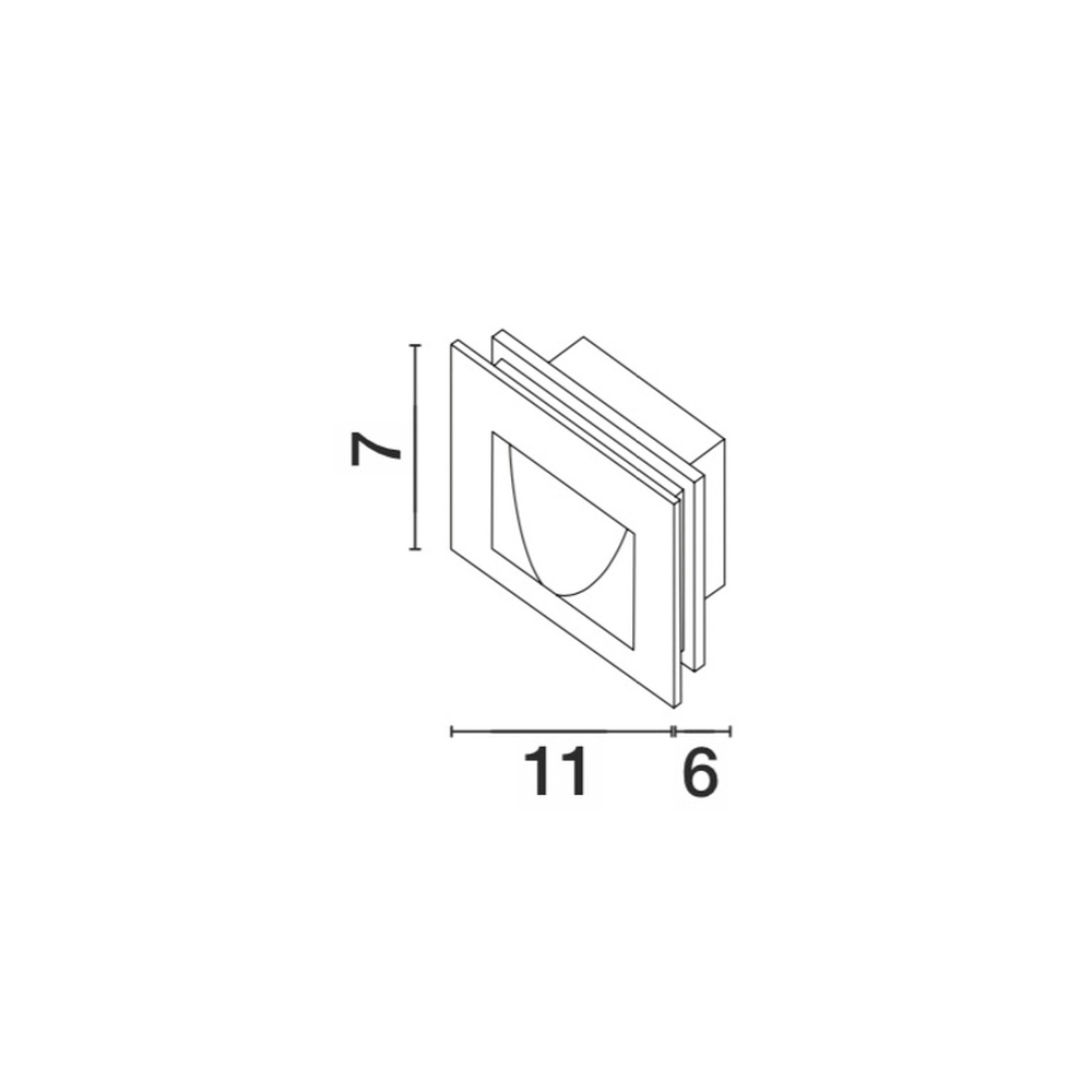Lumière encastrée Krypton blanc 11cm Lyora 5212017409393