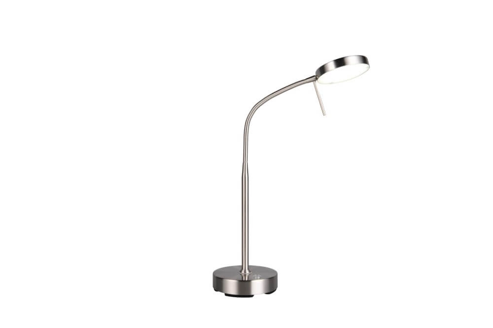 Lampe de bureau en acier inoxydable Moreno rechargeable Trio 4017807618006