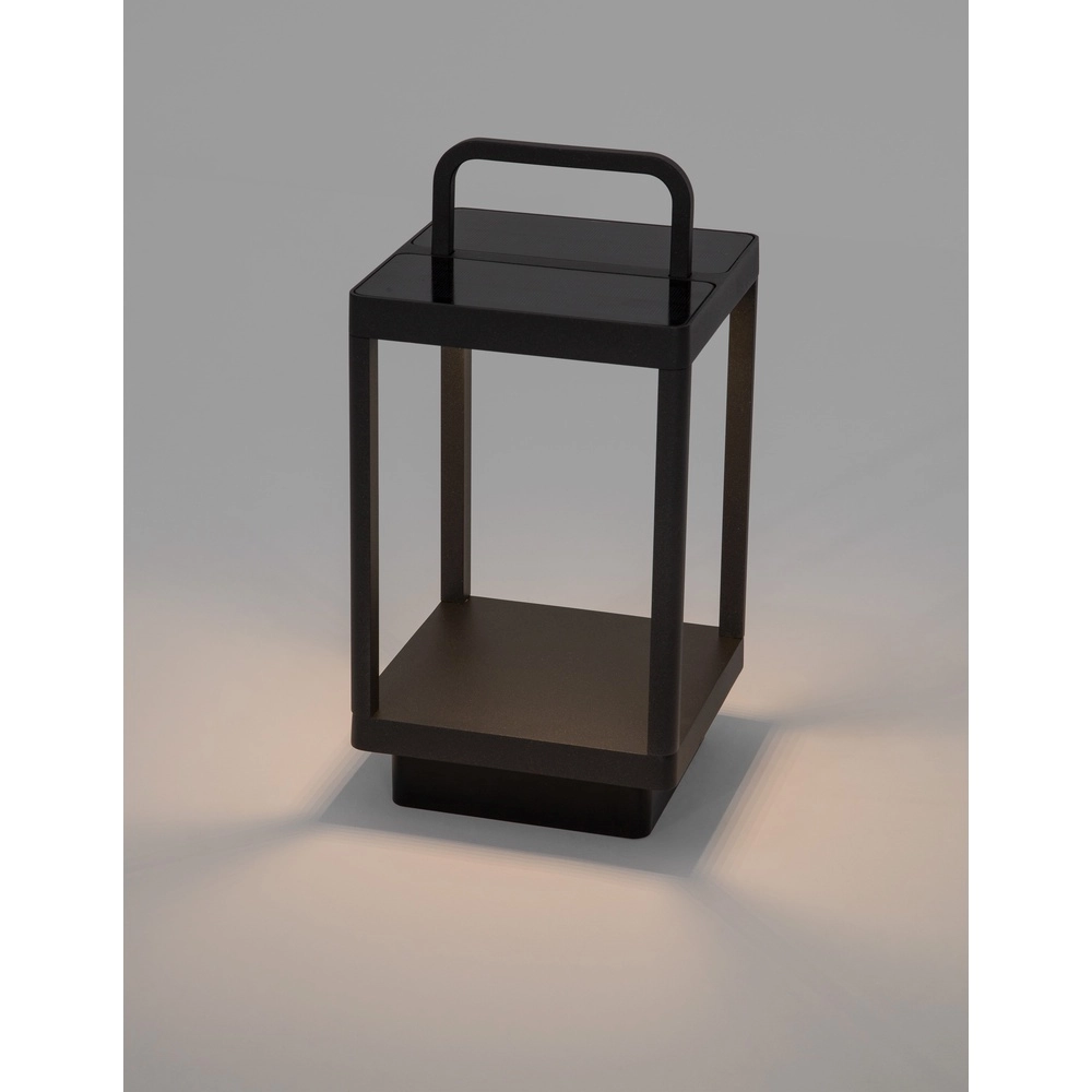 Lampe de table solaire Bali 35cm anthracite