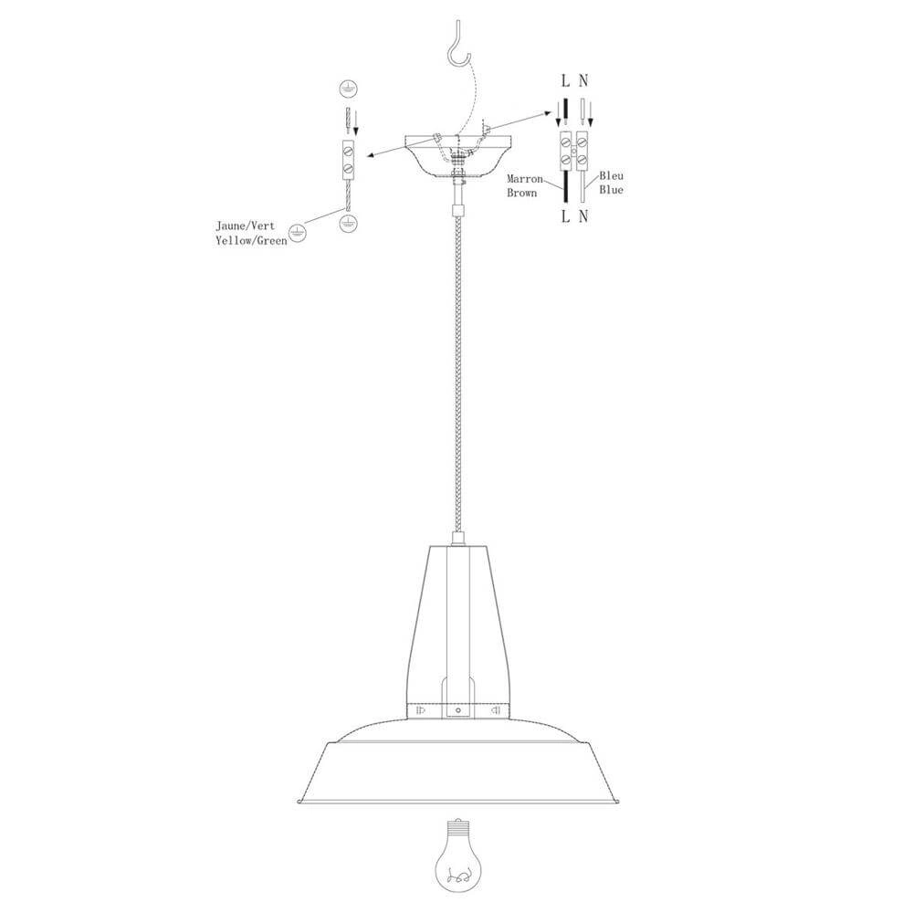 Suspension Eden crème Ø 42cm Steinhauer 8712746178708