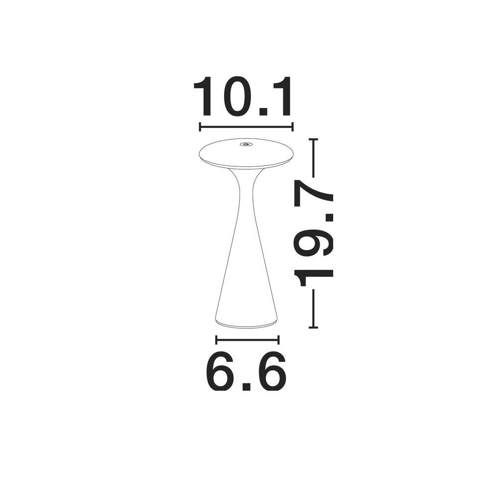 Lampe de table design Grigio blanc Lyora 5212017479051