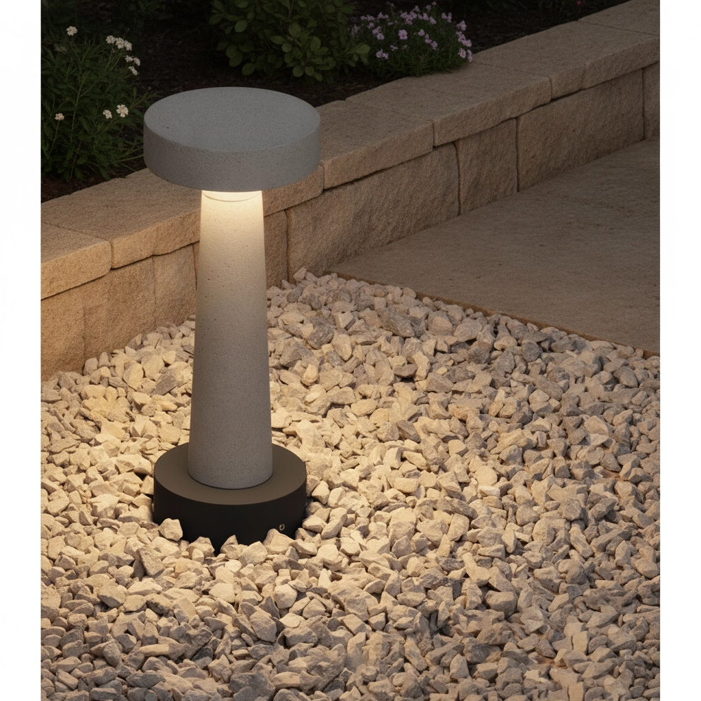 Lampe de jardin Cram brun sable 30cm