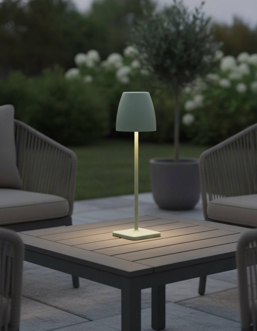 Lampe de table rechargeable Colt 38cm vert olive
