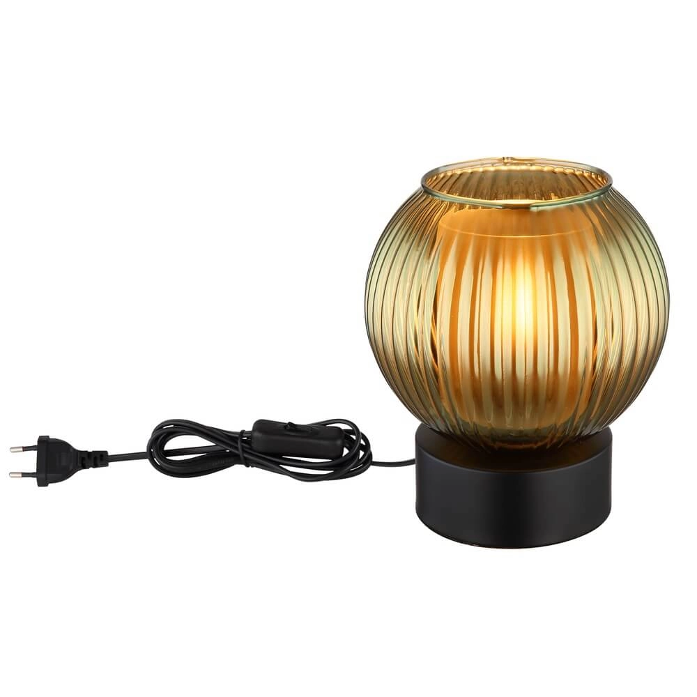 Lampe de table Zumba verre vert Ø 15cm Globo 9007371459001