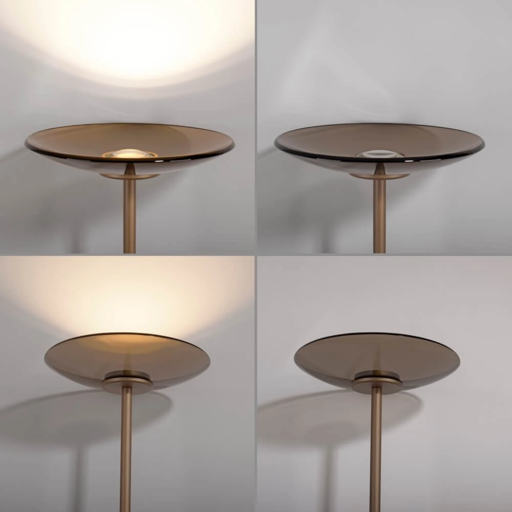 Lampadaire en bronze Pure Moon conception Paul Neuhaus 4012248382745
