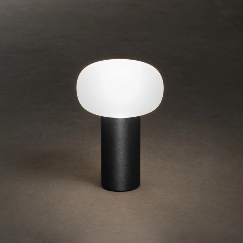 Lampe de table rechargeable Antibes anthracite KonstSmide 7318308267524