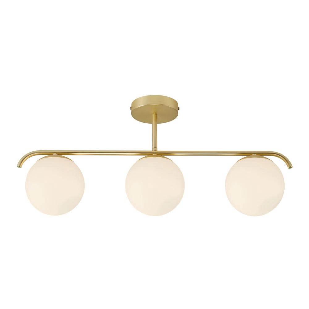 Plafonnier design Grant laiton 3 lumières