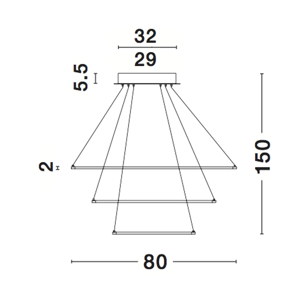 Suspension design Ferrol Café Brun Triple Lyora 5212017407238