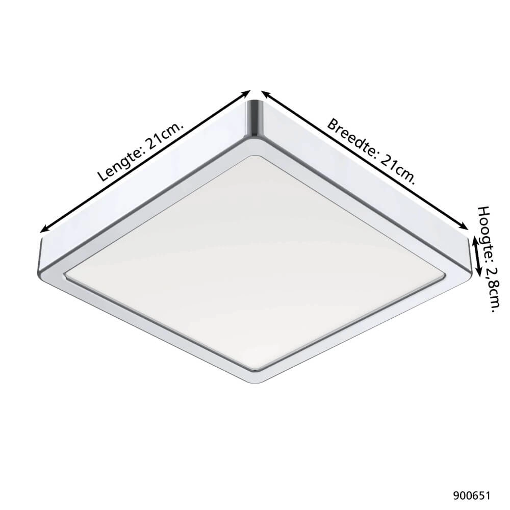 Lampe de salle de bain Fueva 5 IP44 - Chromé - 21cm Eglo 9008606245338