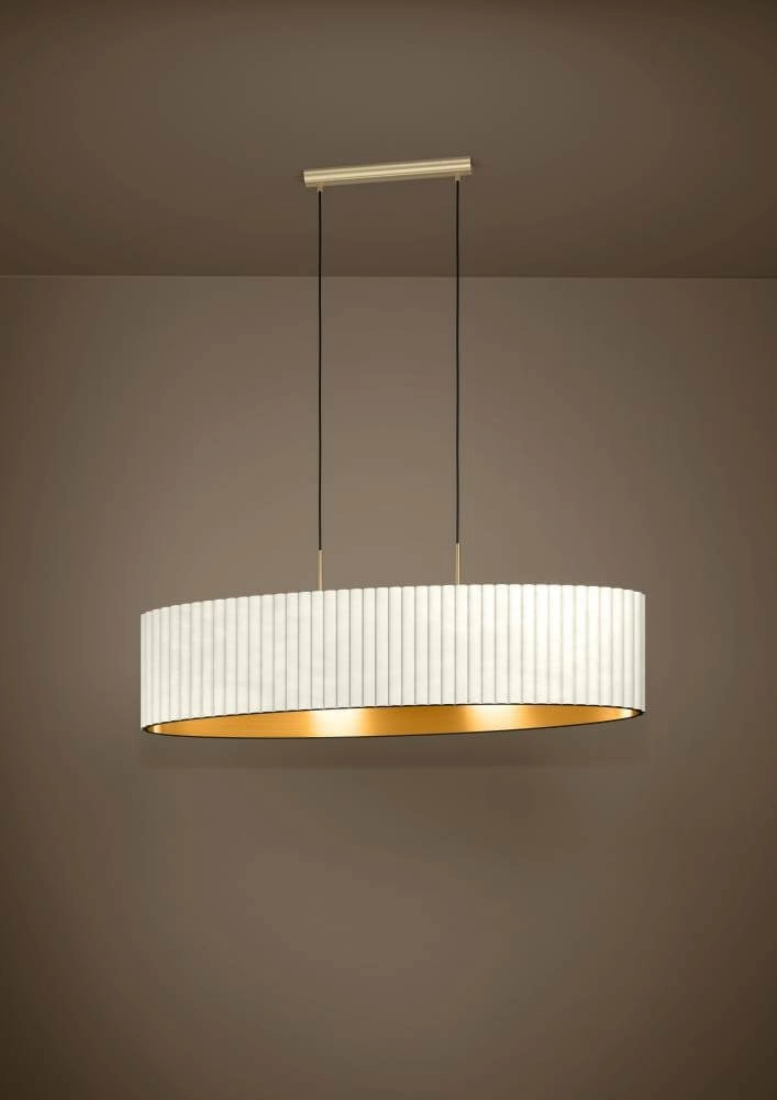 Lampe suspendue pour salle à manger Tamaresco blanc avec de l'or Stars of Light 9002759397647