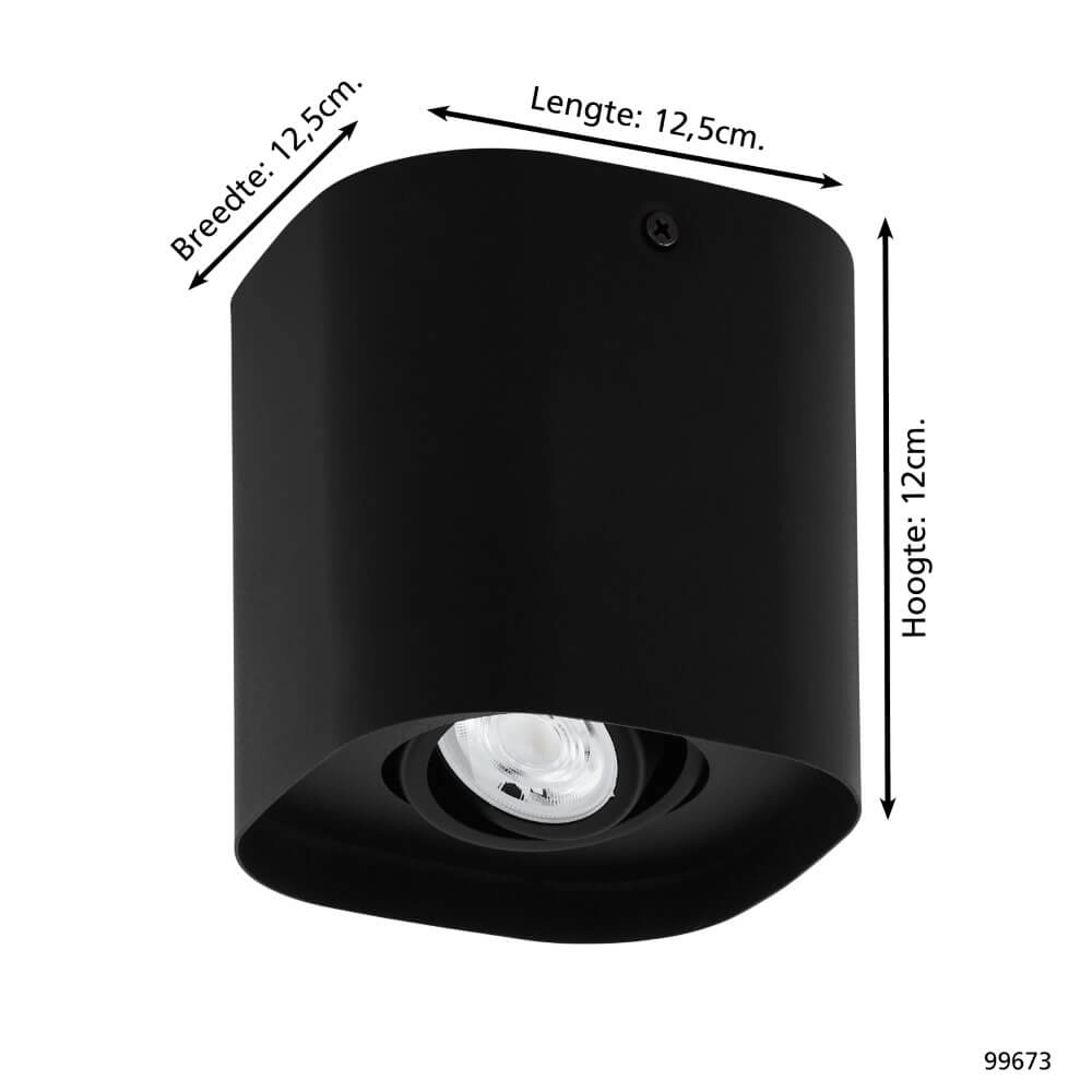 Spot en saillie Zigbee Caminales-Z 1 lumière noir Eglo 9002759996734