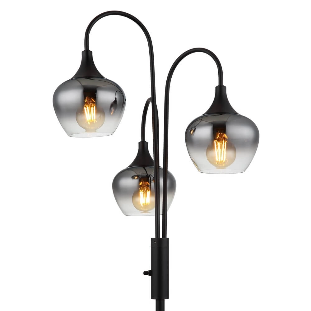Lampadaire noir Maxy 3 lumières Globo 9007371462186