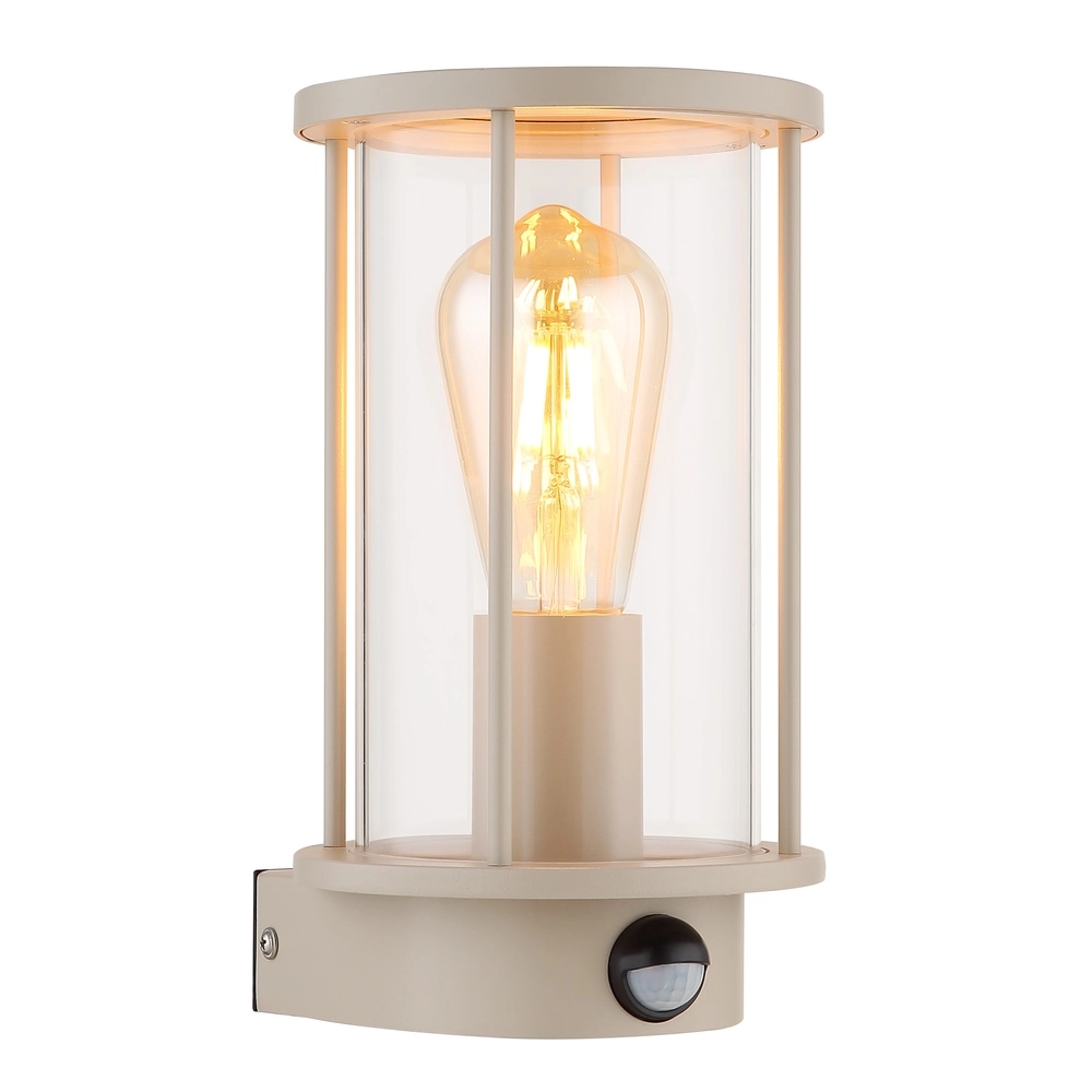 Lampe murale extérieure Gracey avec capteur marron sable