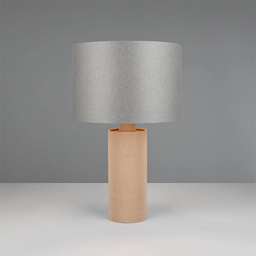 Lampe de table en bambou Canio Ø 30 cm Trio 4017807625936