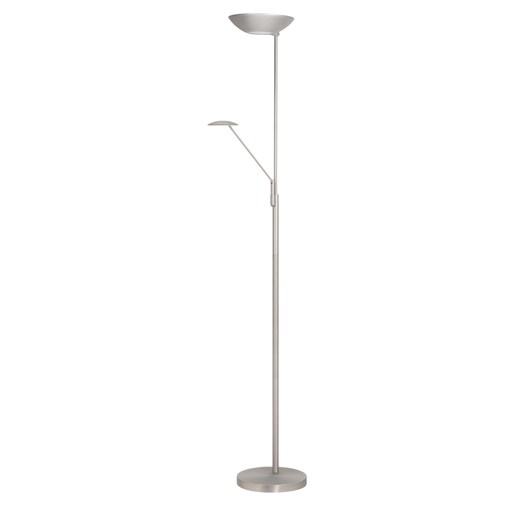 Lampadaire Bilbao nickel classique Ø 28cm
