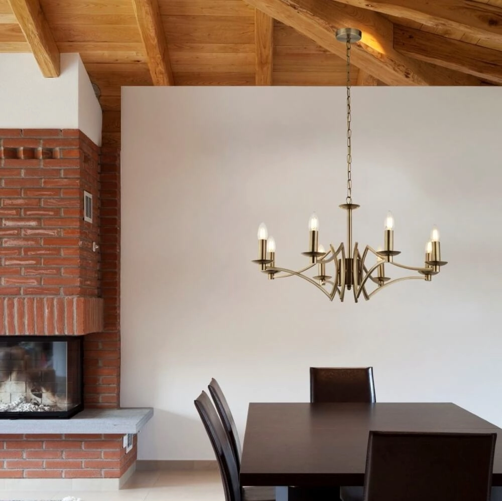 Lustre à 8 lumières Ascot 8 lumières Searchlight 5053423174181