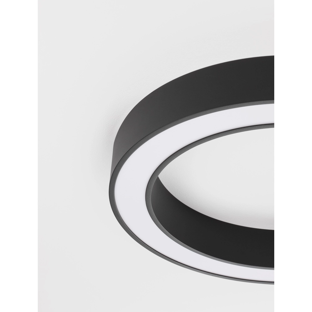 Plafonnier Morbido noir Ø 60cm Lyora 5212017438584