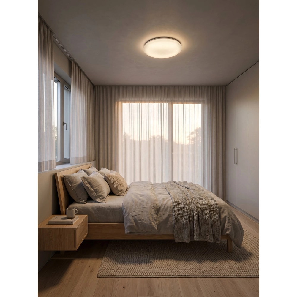 Éclairage de plafond Leno blanc Ø 38cm Trio 4017807704013