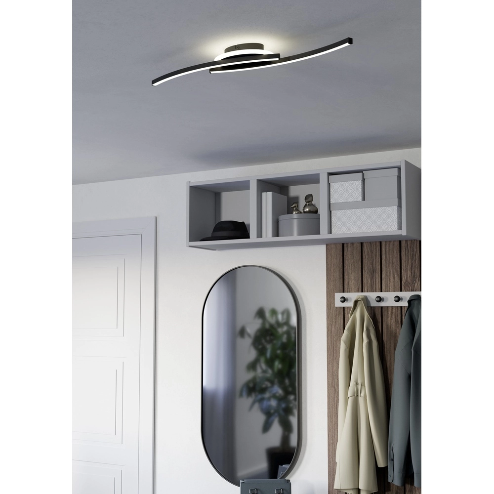 Lampe de plafond Lungolago LED - noir - rond Eglo 9008606316052