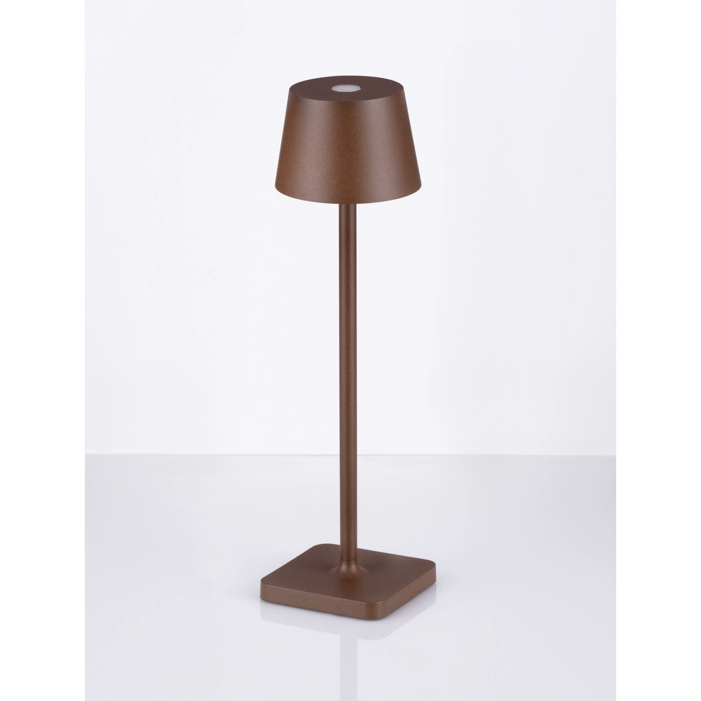 Lampe de table rechargeable Deck Brun rouille Lyora 5212017449245