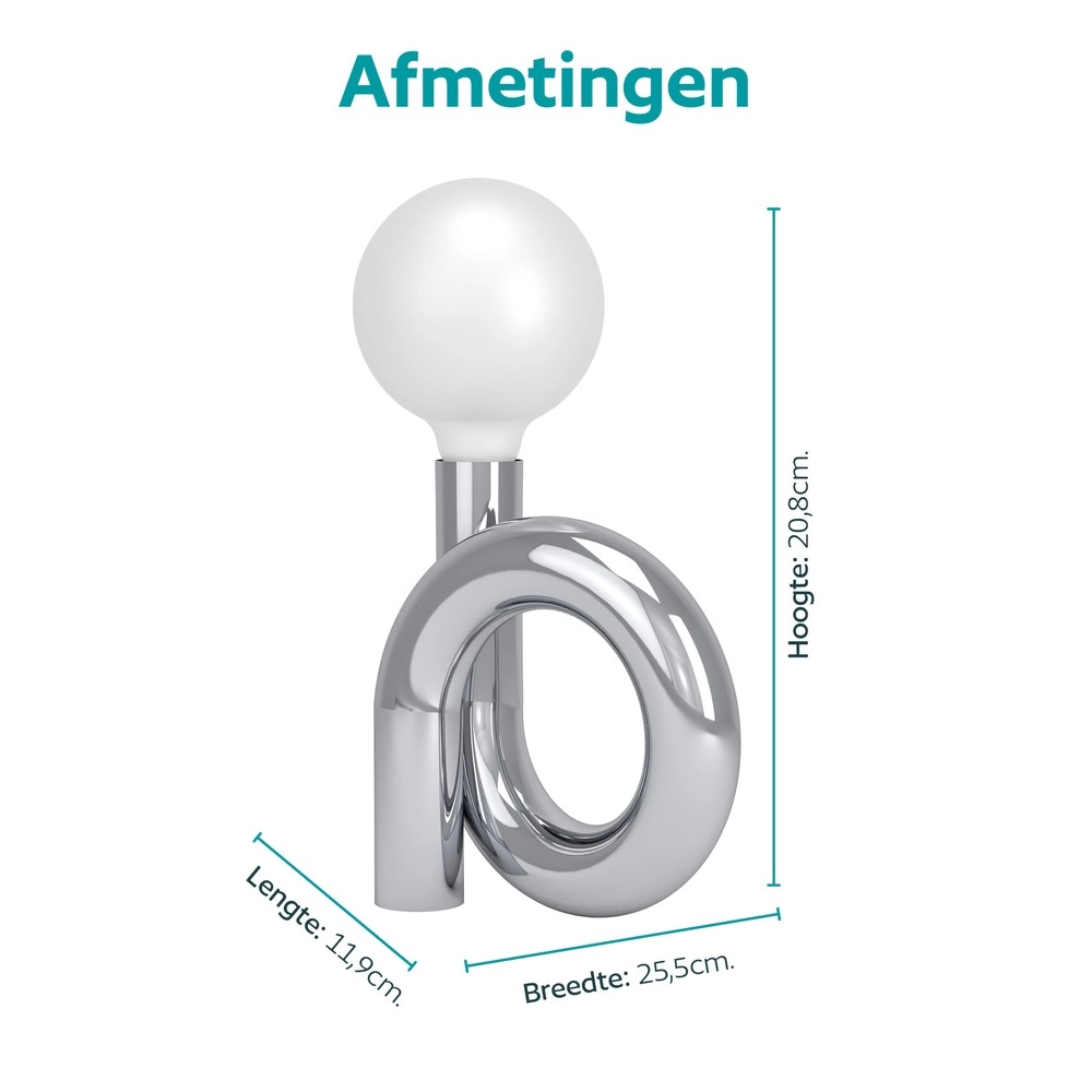 Lampe de table de conception Mellili Chrome Eglo 9008606406692