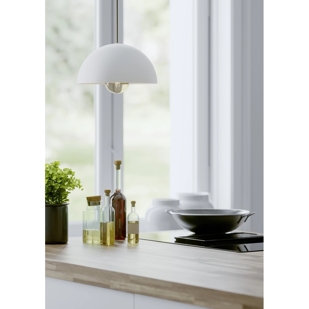 Lampe pendante blanche Gaetano Ø 30cm - E27 Eglo 9008606312627