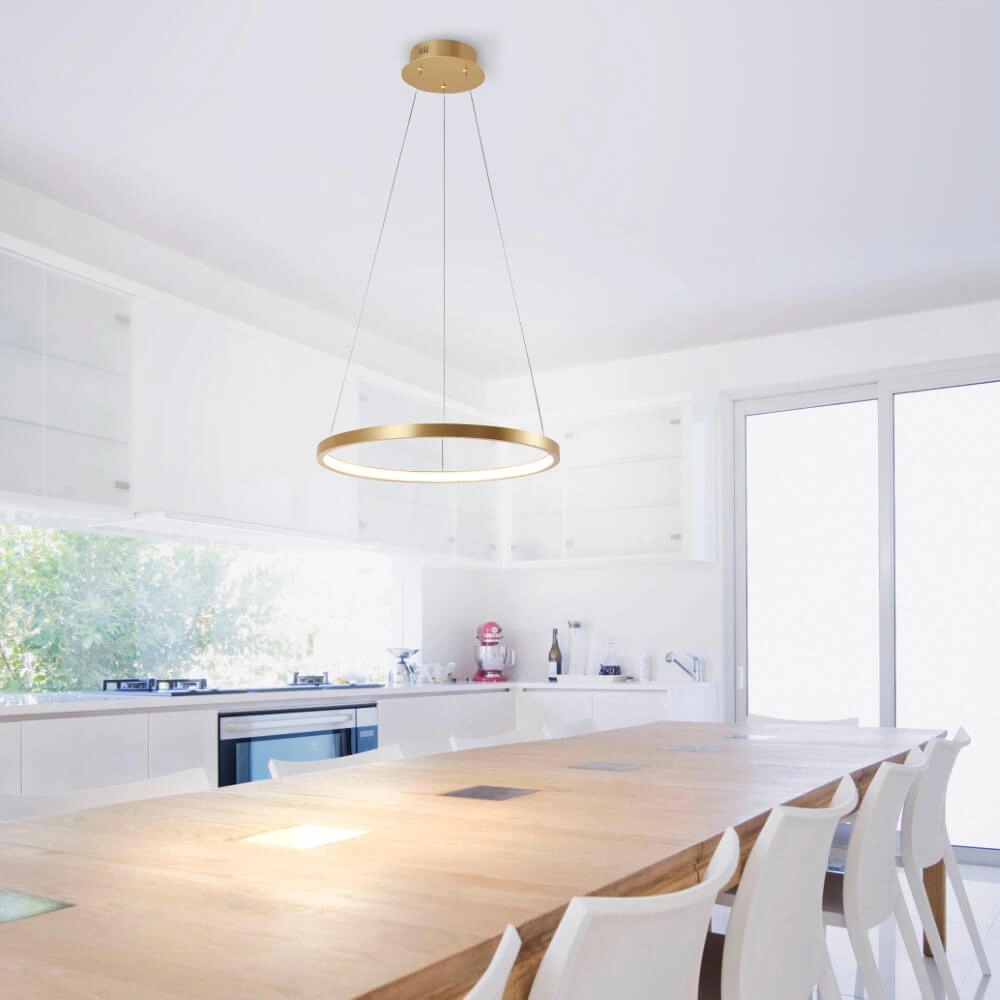 Lampe suspendue ronde Circle or Ø 39cm Just Light 4043689960391