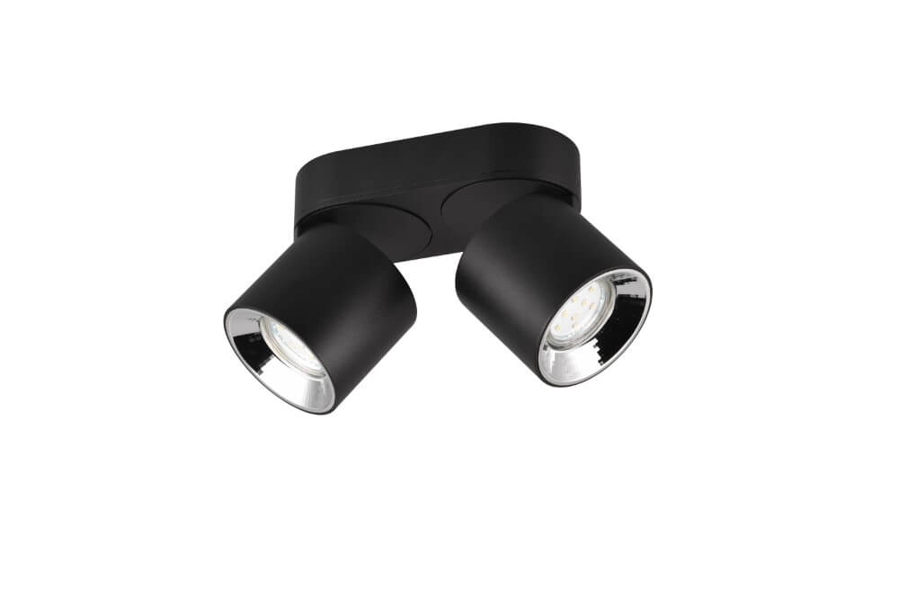 Plafonnier Guayana 2 lumières noir Plafonnier Guayana 2 lumières noir