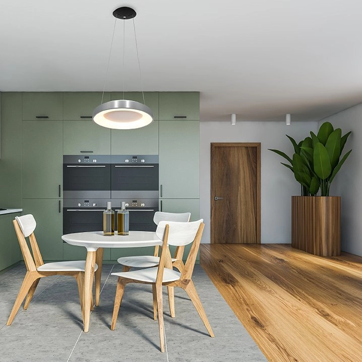 Lampe suspendue LED Ringlede Ø 48cm métal gris Steinhauer 8712746135213