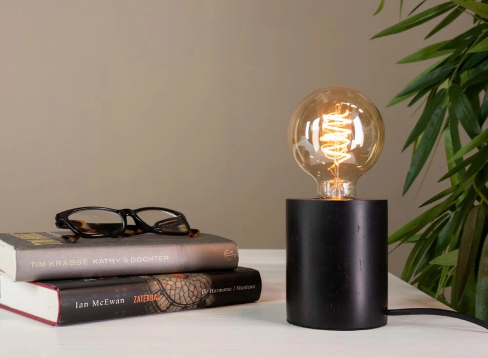 Lampe de table en bois Turialdo 1 Eglo 9008606235636