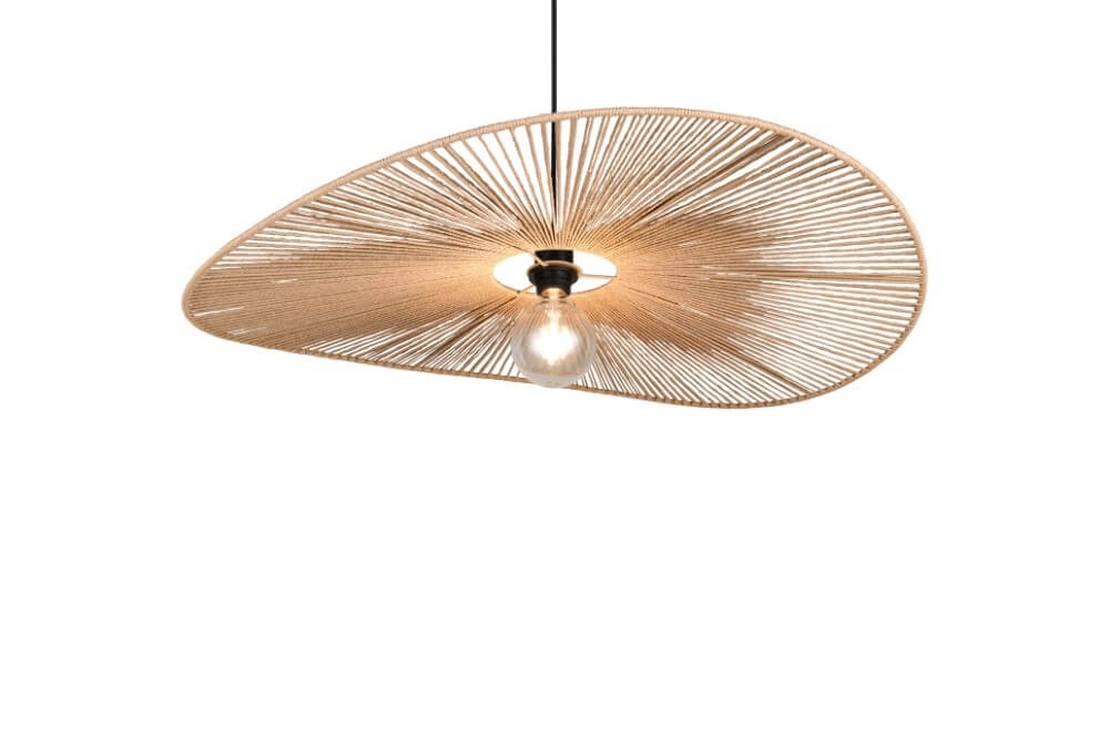 Grande suspension japandi Laurine Ø 78cm Trio 4017807637632