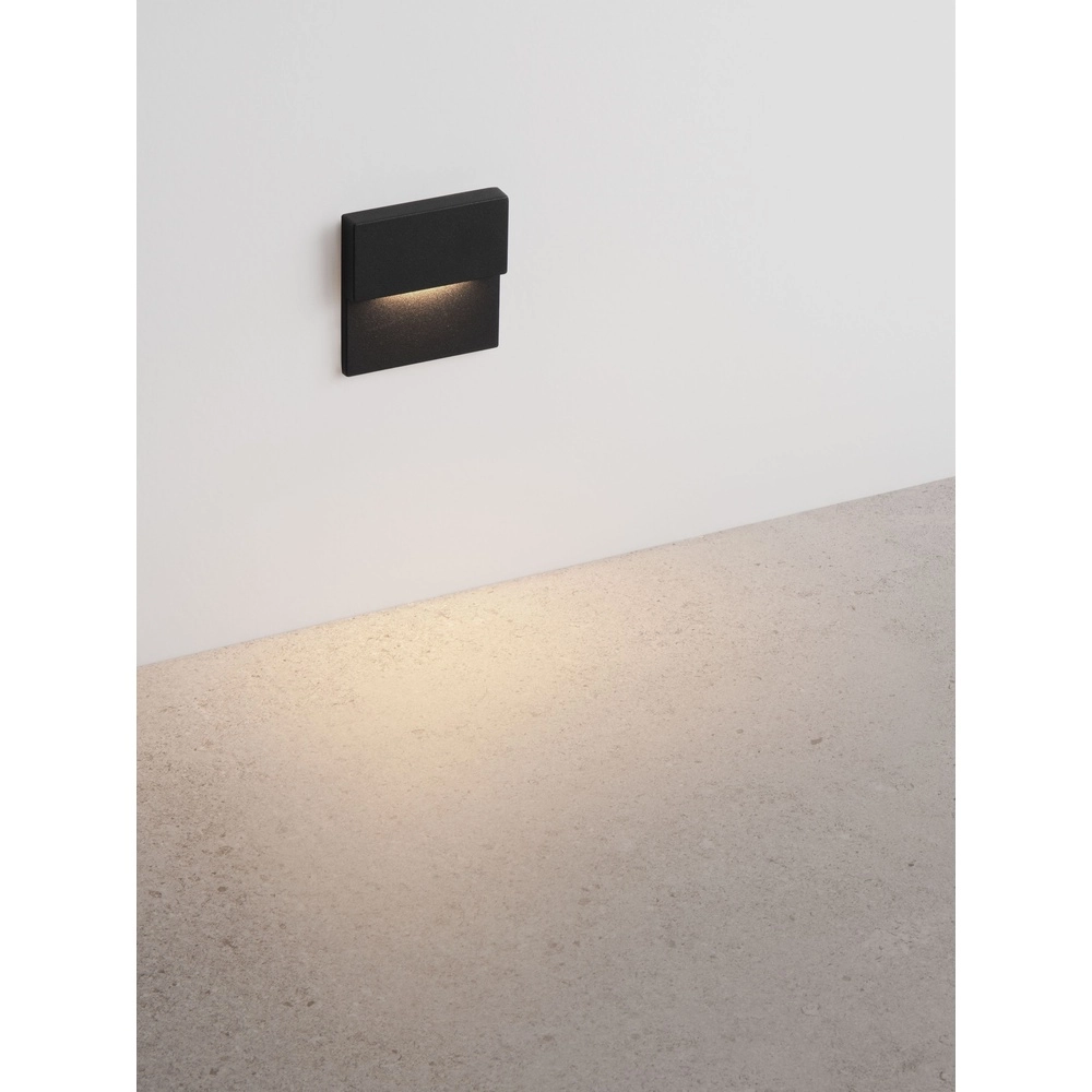 Lampe murale encastrée Dan 2700K noir Lyora 5212017497475
