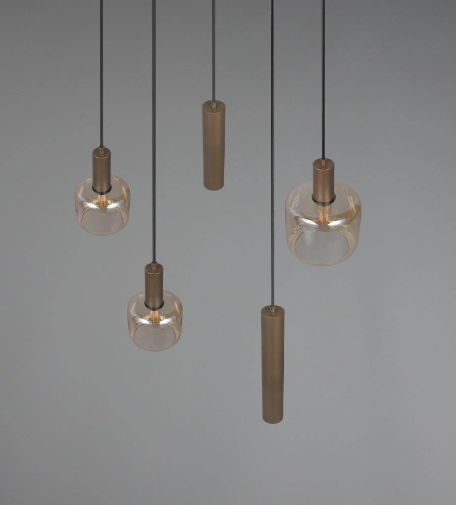 Lampe pendante de conception Mataro 5 lumières (2x GU10) Trio 4017807707717