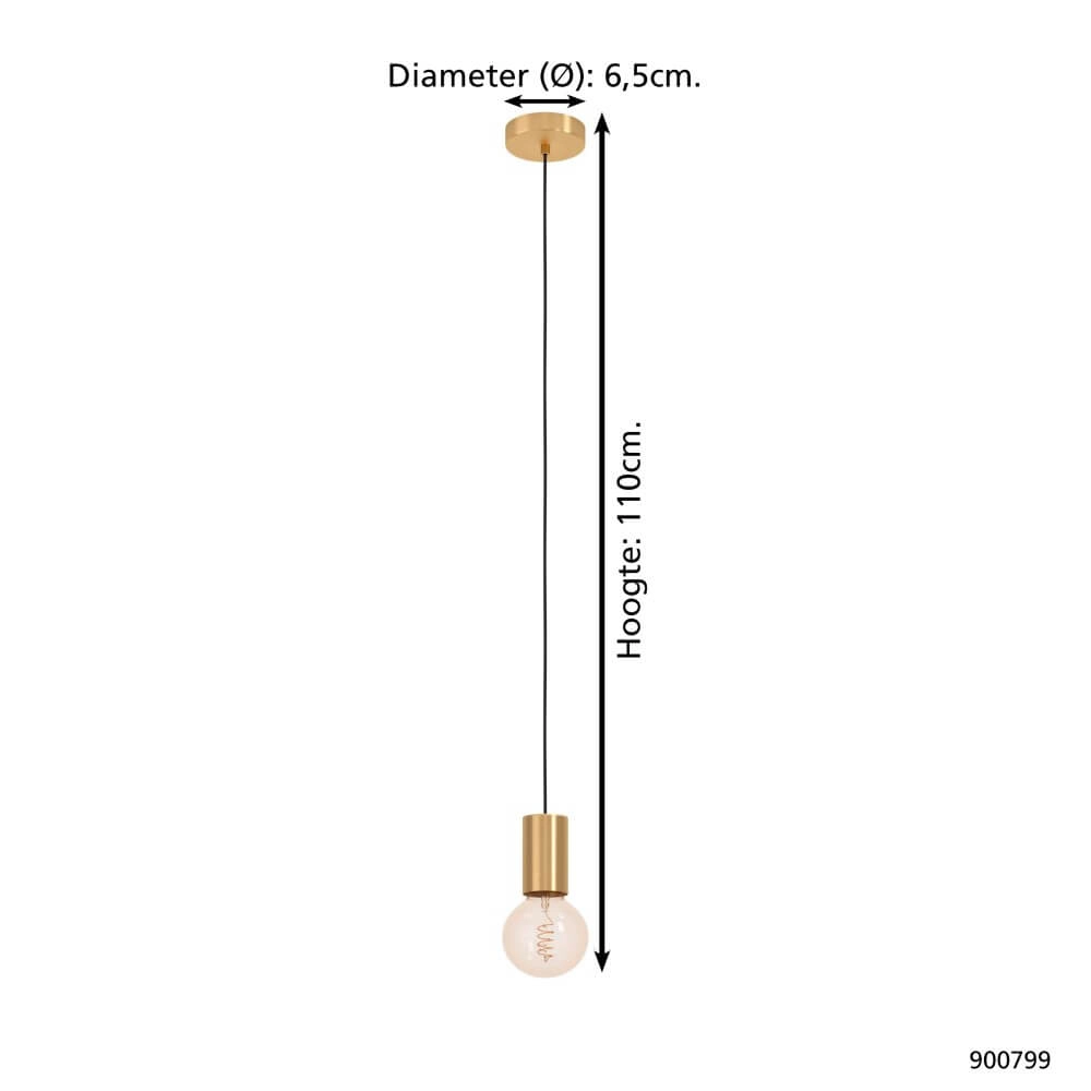 Pendule dorée Pozueta 1 E27 Eglo 9008606270248