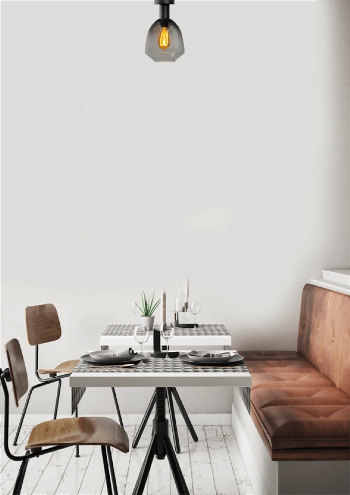 Plafonnier - Ø 20cm - Porto avec verre vert Nicolette Masterlight 8718121271606