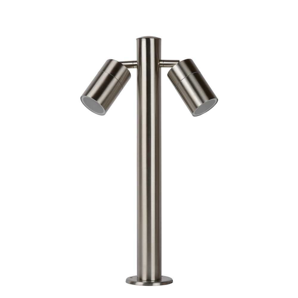 Lampe de jardin Arne-Led Chrome à deux lumières