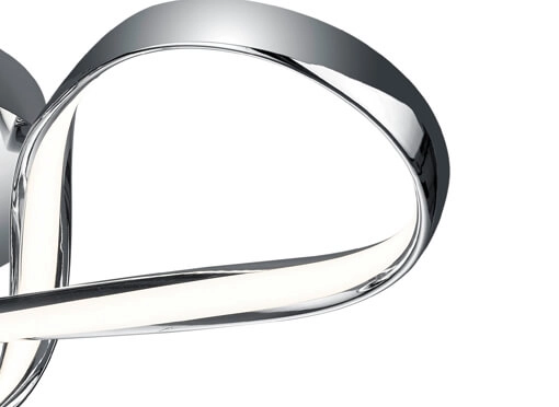 Plafonnier LED Perugia chrome Trio 4017807525786