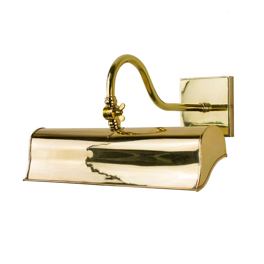 Lampe de peinture rurale Blenheim Picture 33cm - or poli (pbul) Limehouse