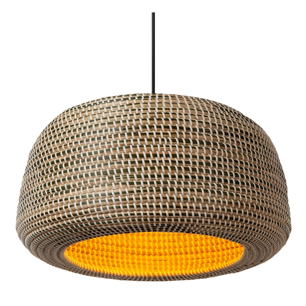 Lampe suspendue en herbe marine Maduka Ø 47 cm - brun Premium by Lucide 5411212106063