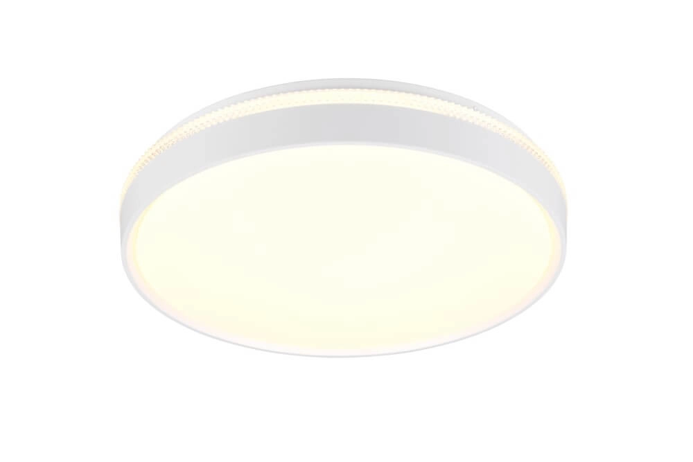 Plafonnier blanc Spacy avec télécommande Trio 4017807612950