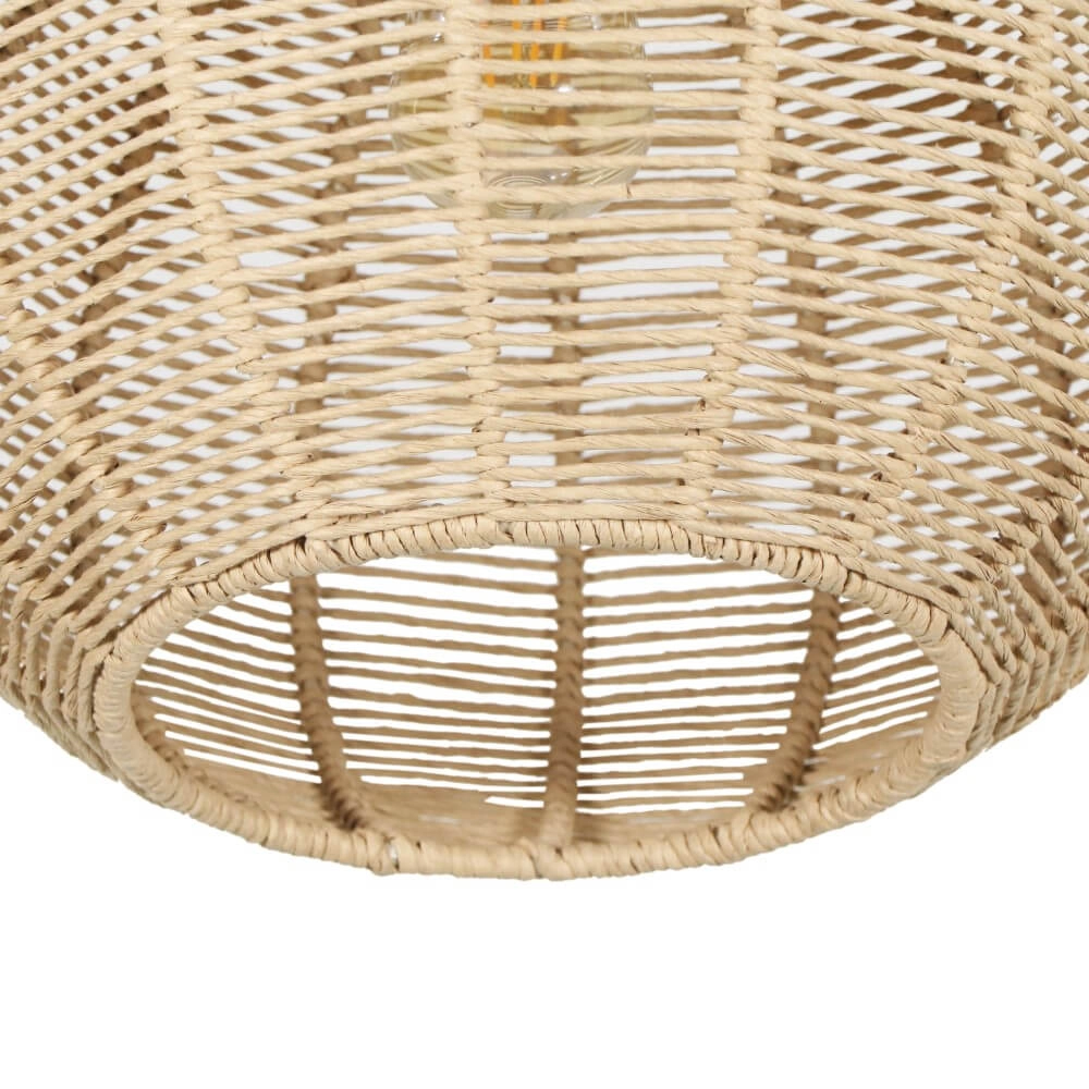 Lampe suspendue en rotin Janne Ø 35 cm Trio 4017807629293